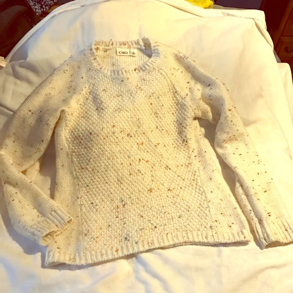 Rainbow speckled sweater